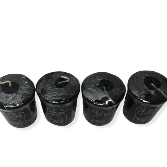 4 Yankee Candle Witches Brew Patchouli Halloween Sampler Votive Candles Sealed - Picture 2 of 3